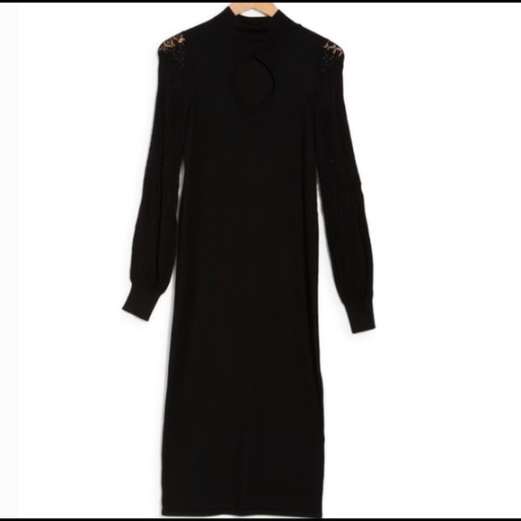 🔥Blue Orchid peekaboo midi  dress.🔥 - Picture 3 of 8